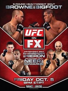 UFC on FX Browne vs Bigfoot Live stream